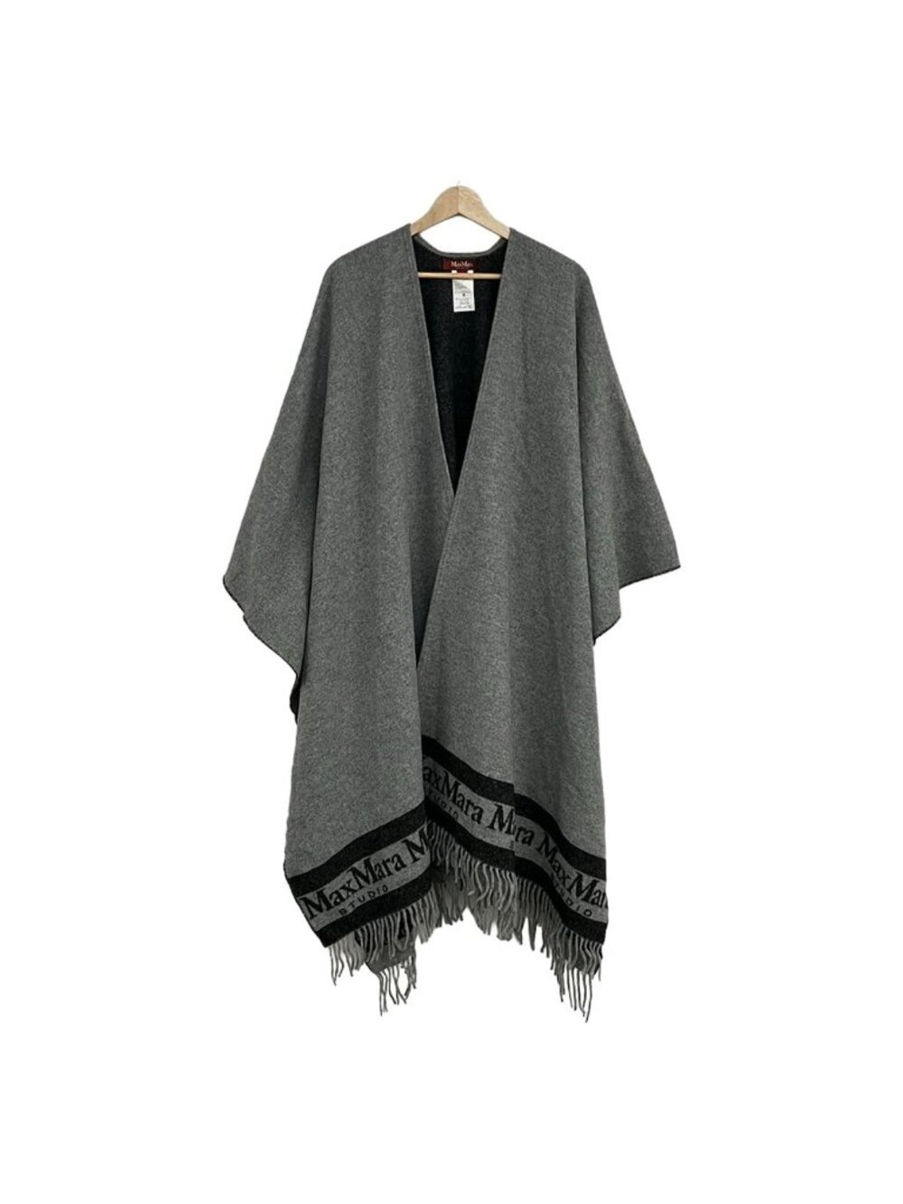 Max Mara Studio Scarf Gray Wool